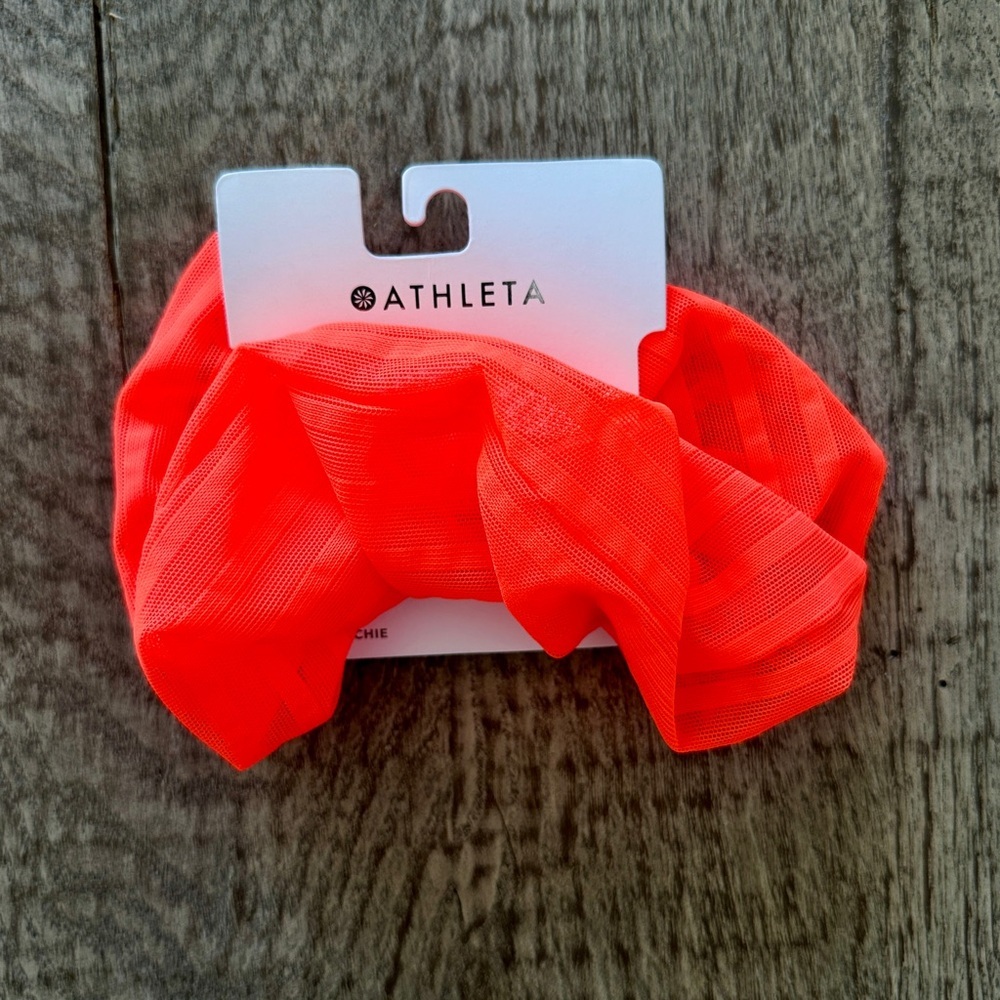 Athleta Oversized Scrunchie - Bright Coral - One Size